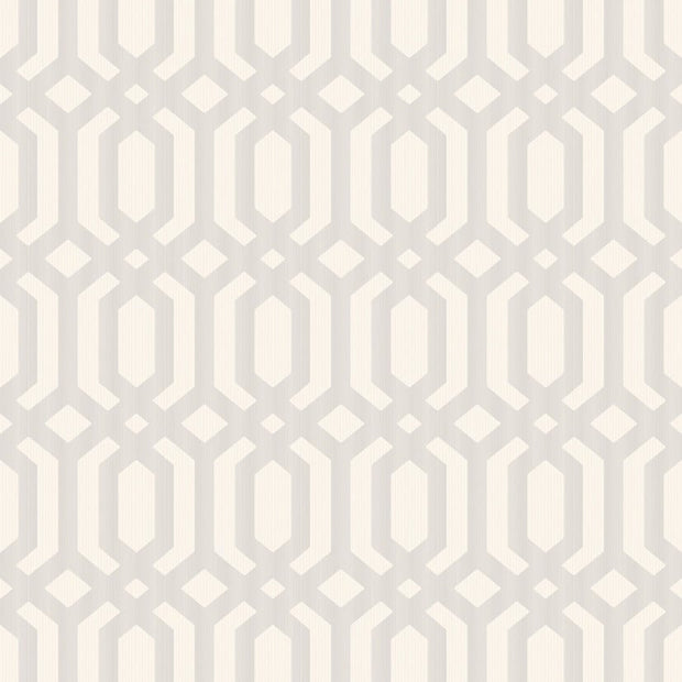 Behang Myriad Kerala Trellis wit/zilver