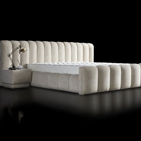Opbergboxspring Iosbedd beige 160x200