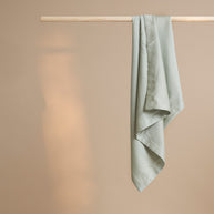 Coco & Cici - TENCEL - Satijnen kussensloop grijs-groen - 1 kussensloop 40x80