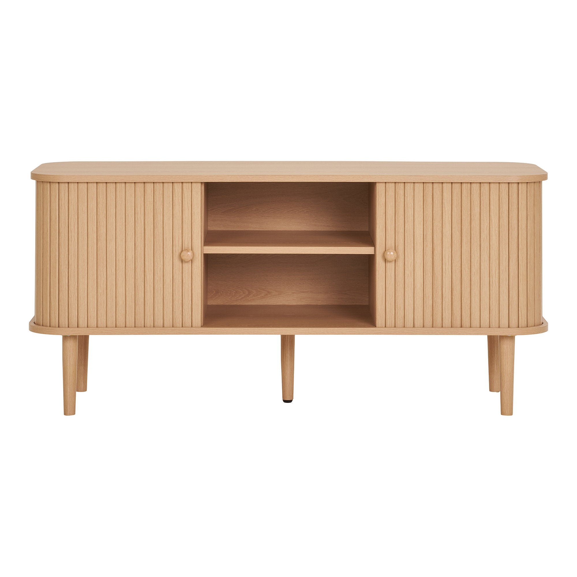 Nikko tv-meubel - tv-meubel, 2 deuren, naturel 113x40x52 cm