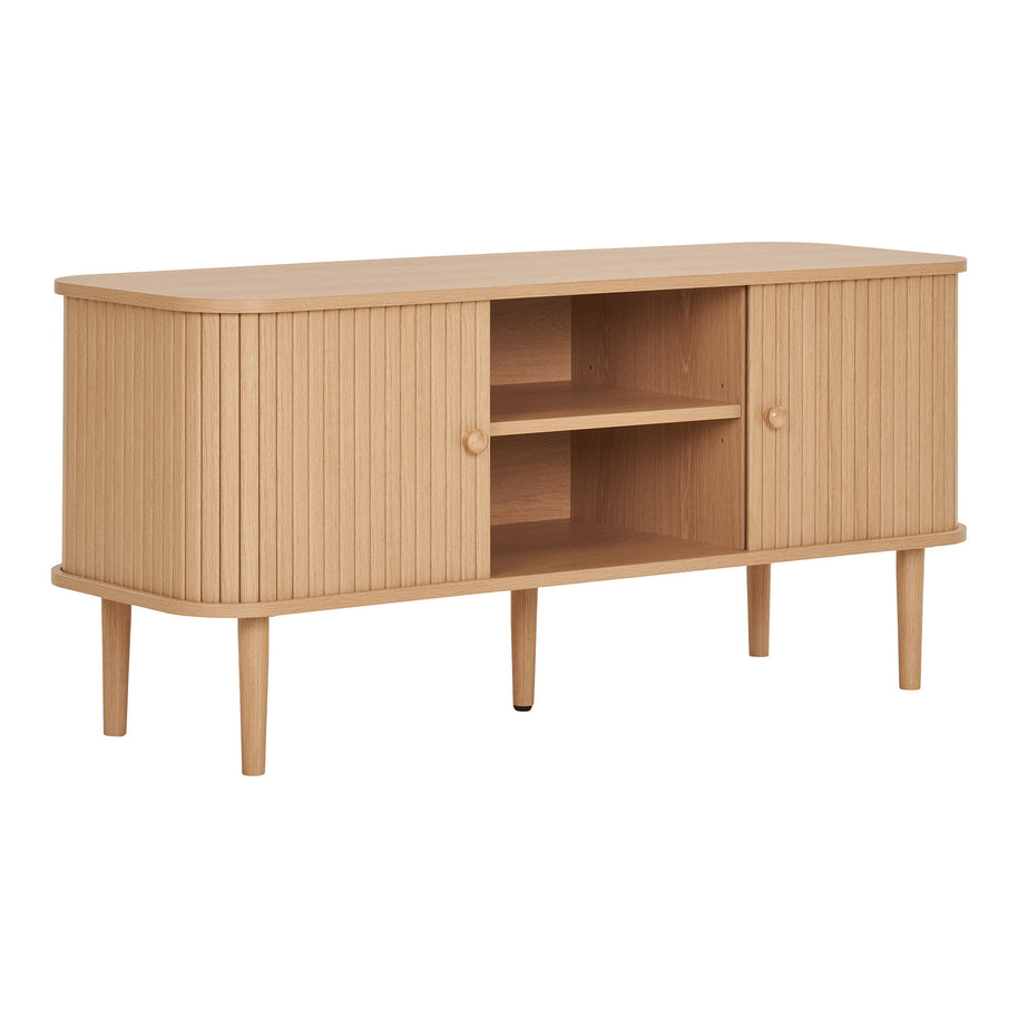 Nikko tv-meubel - tv-meubel, 2 deuren, naturel 113x40x52 cm