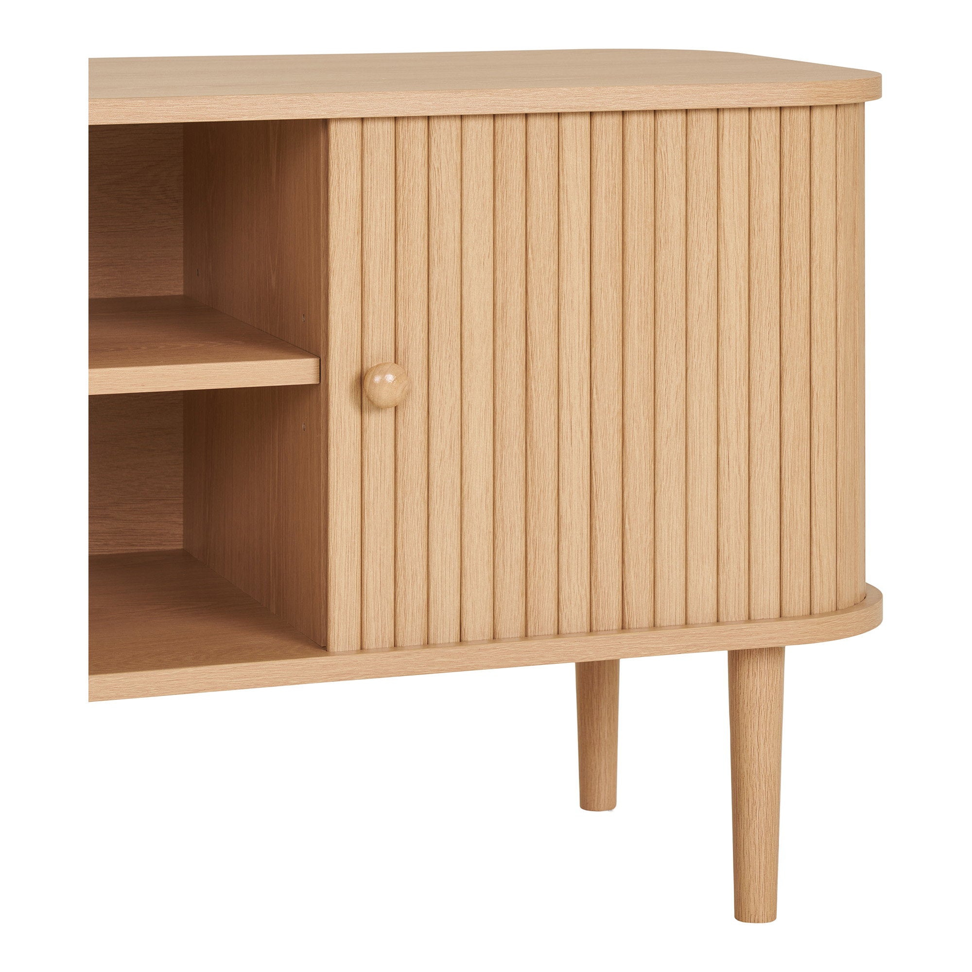 Nikko tv-meubel - tv-meubel, 2 deuren, naturel 113x40x52 cm