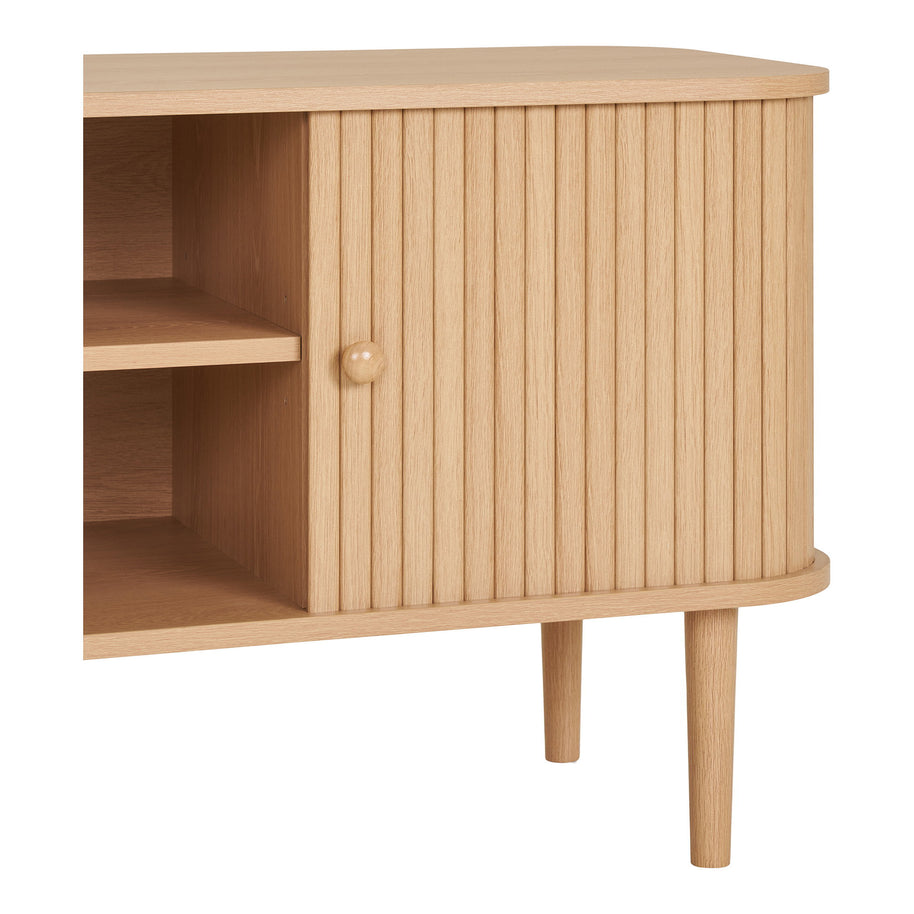 Nikko tv-meubel - tv-meubel, 2 deuren, naturel 113x40x52 cm