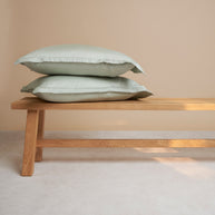 Coco & Cici - Coco & Cici - Tencel-kussensloop - 50 x 60 - beautykussen - groen-grijs - zacht, luxe en duurzaam beddengoed - 1 kussensloop 50 x 60