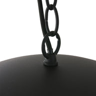 Hanglamp Semicirkel 2555ZW zwarte bol met gouden binnenkant
