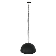 Hanglamp Semicirkel 2555ZW zwarte bol met gouden binnenkant