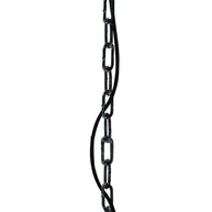 Hanglamp Semicirkel 2555ZW zwarte bol met gouden binnenkant