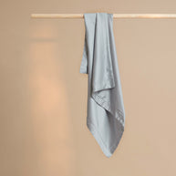 Coco & Cici - Tencel Sateen Kussensloop 70 x 60 cm - Kussenhoes - Lyocell - Extra Zacht & 100% Natuurlijk - Grijs Blauw