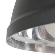 Zwarte chromen hanglamp Gaeve 2661ZW Ø50 cm E27-fitting