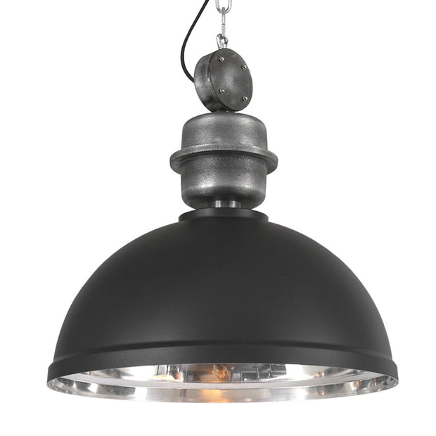 Zwarte chromen hanglamp Gaeve 2661ZW Ø50 cm E27-fitting