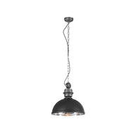 Zwarte chromen hanglamp Gaeve 2661ZW Ø50 cm E27-fitting