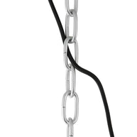 Zwarte chromen hanglamp Gaeve 2661ZW Ø50 cm E27-fitting