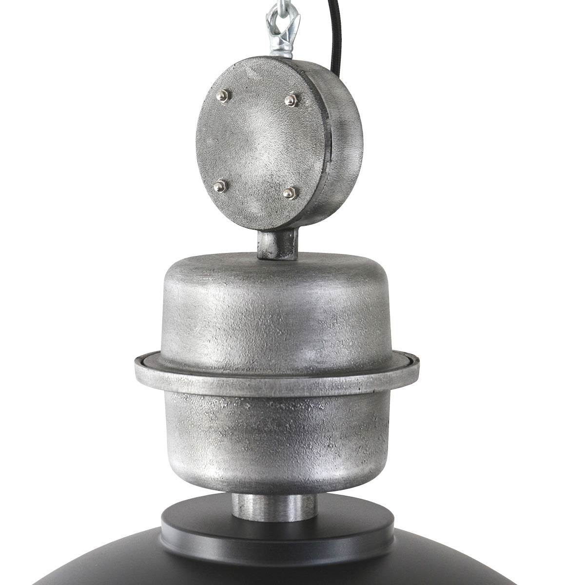 Zwarte chromen hanglamp Gaeve 2661ZW Ø50 cm E27-fitting