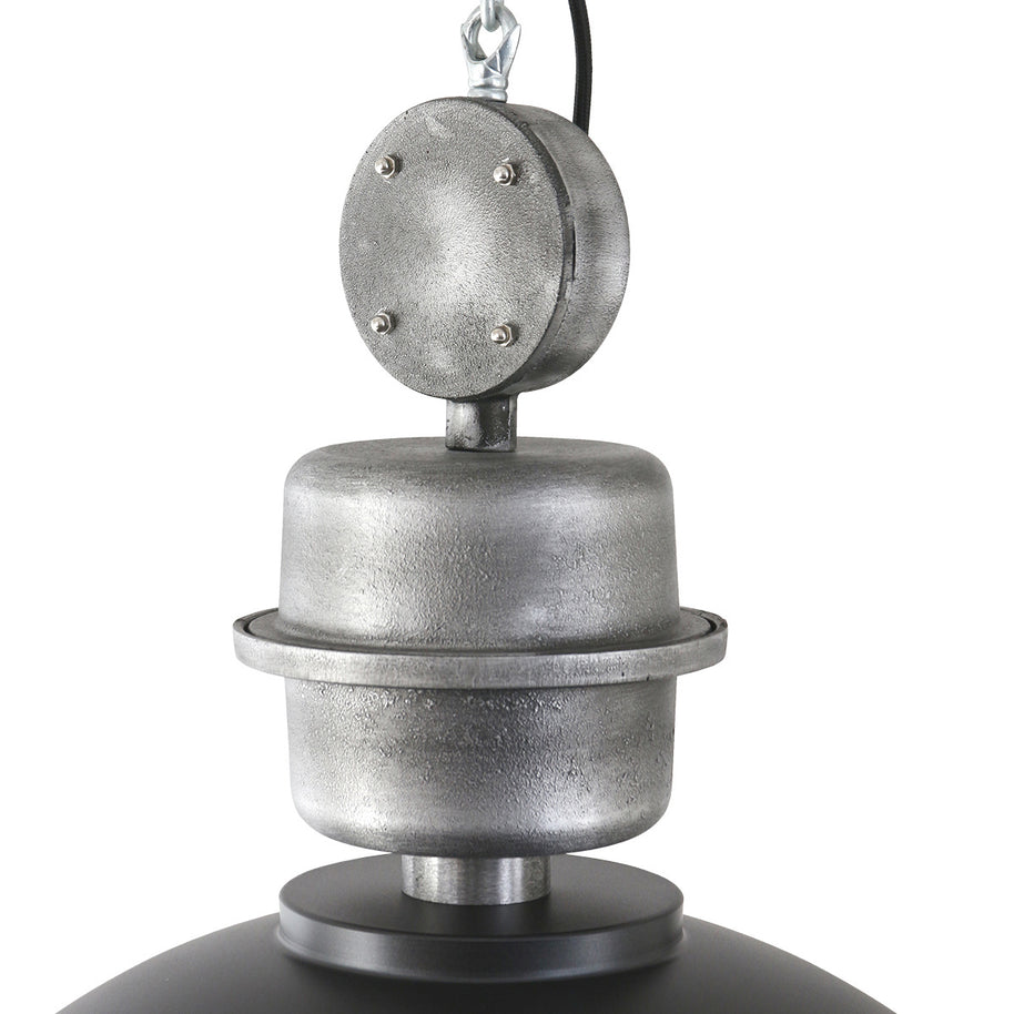 Zwarte chromen hanglamp Gaeve 2661ZW Ø50 cm E27-fitting