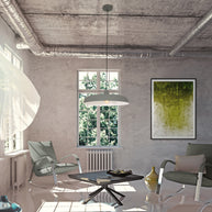 Hanglamp Krisip 2677GR grijs met E27-fitting en strijkijzersnoer