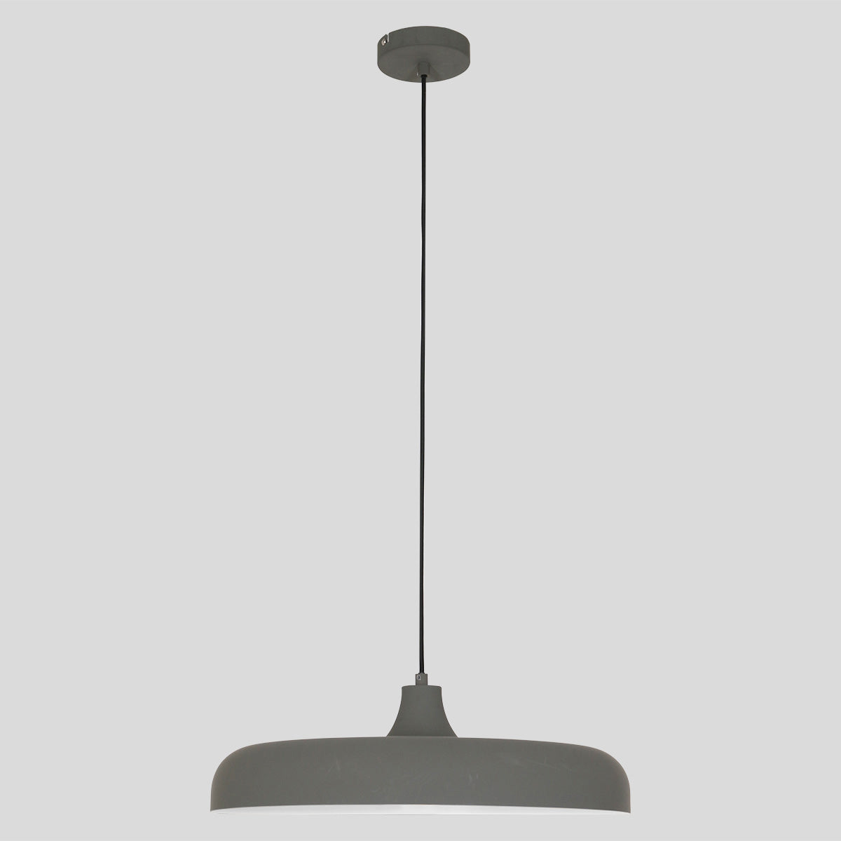 Hanglamp Krisip 2677GR grijs met E27-fitting en strijkijzersnoer