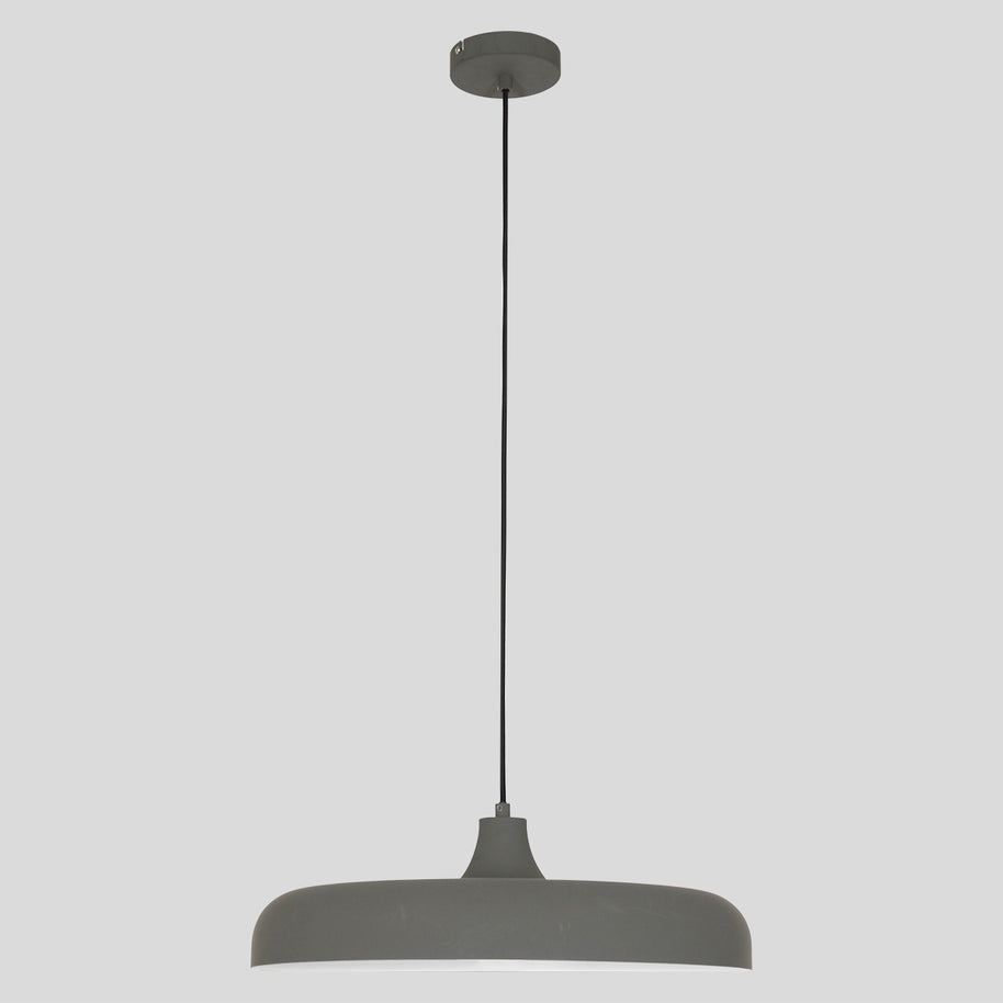 Hanglamp Krisip 2677GR grijs met E27-fitting en strijkijzersnoer