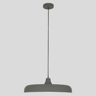 Hanglamp Krisip 2677GR grijs met E27-fitting en strijkijzersnoer