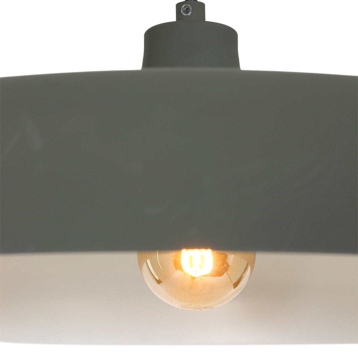Hanglamp Krisip 2677GR grijs met E27-fitting en strijkijzersnoer
