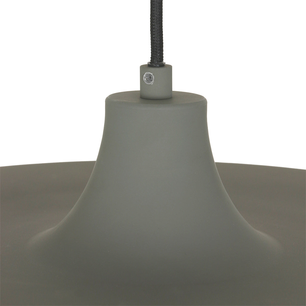 Hanglamp Krisip 2677GR grijs met E27-fitting en strijkijzersnoer