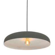 Hanglamp Krisip 2677GR grijs met E27-fitting en strijkijzersnoer