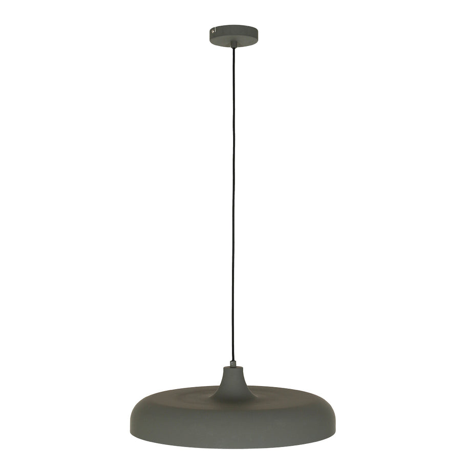 Hanglamp Krisip 2677GR grijs met E27-fitting en strijkijzersnoer
