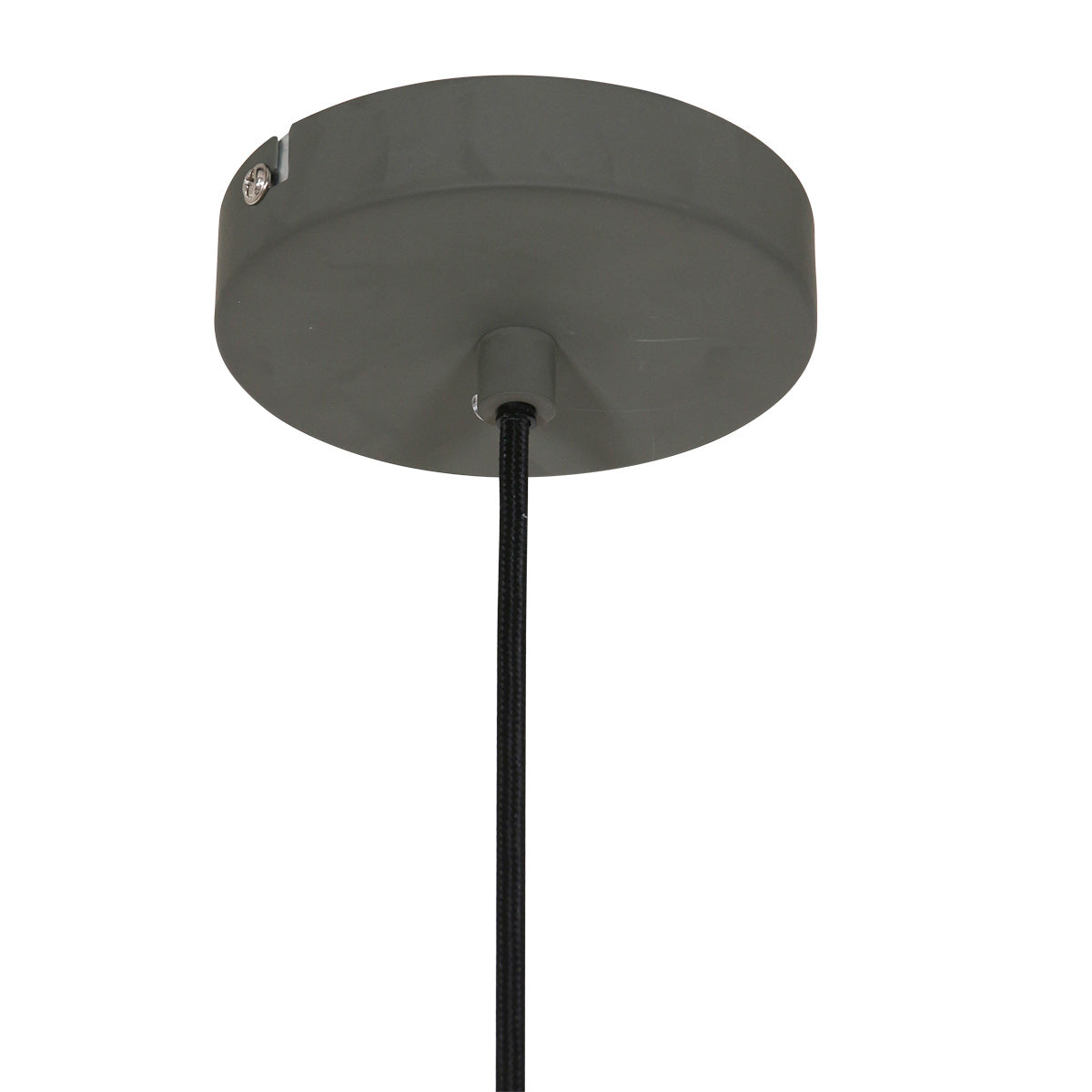 Hanglamp Krisip 2677GR grijs met E27-fitting en strijkijzersnoer