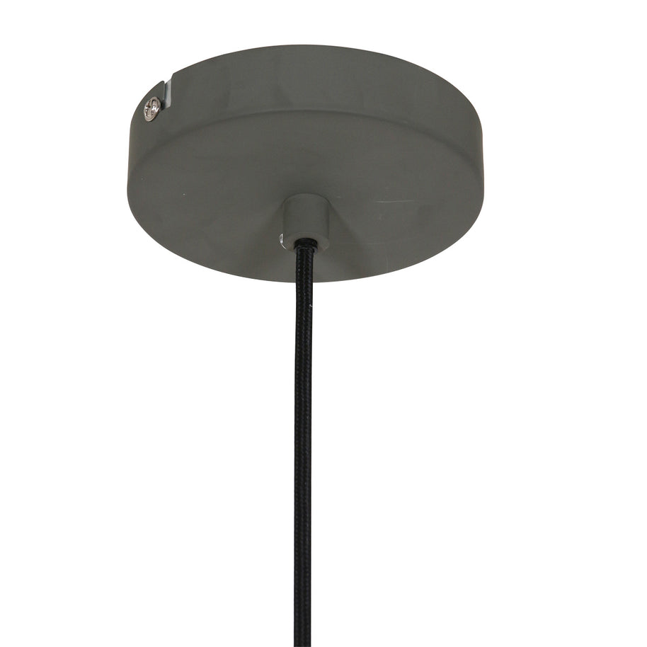 Hanglamp Krisip 2677GR grijs met E27-fitting en strijkijzersnoer