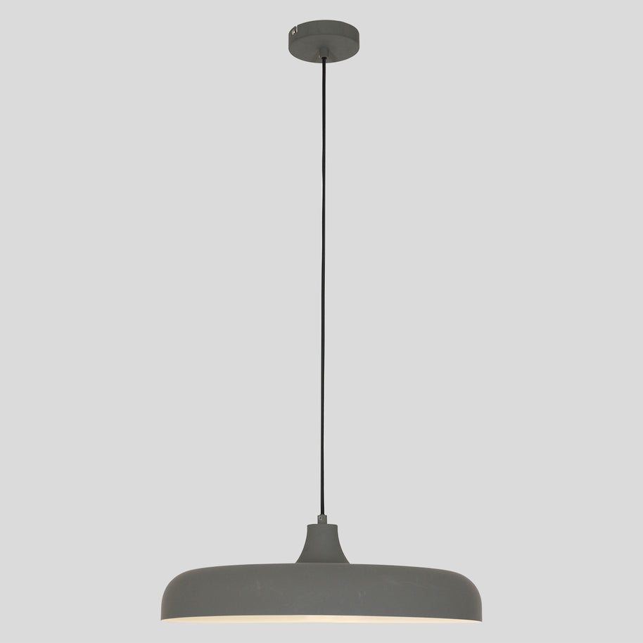 Hanglamp Krisip 2677GR grijs met E27-fitting en strijkijzersnoer