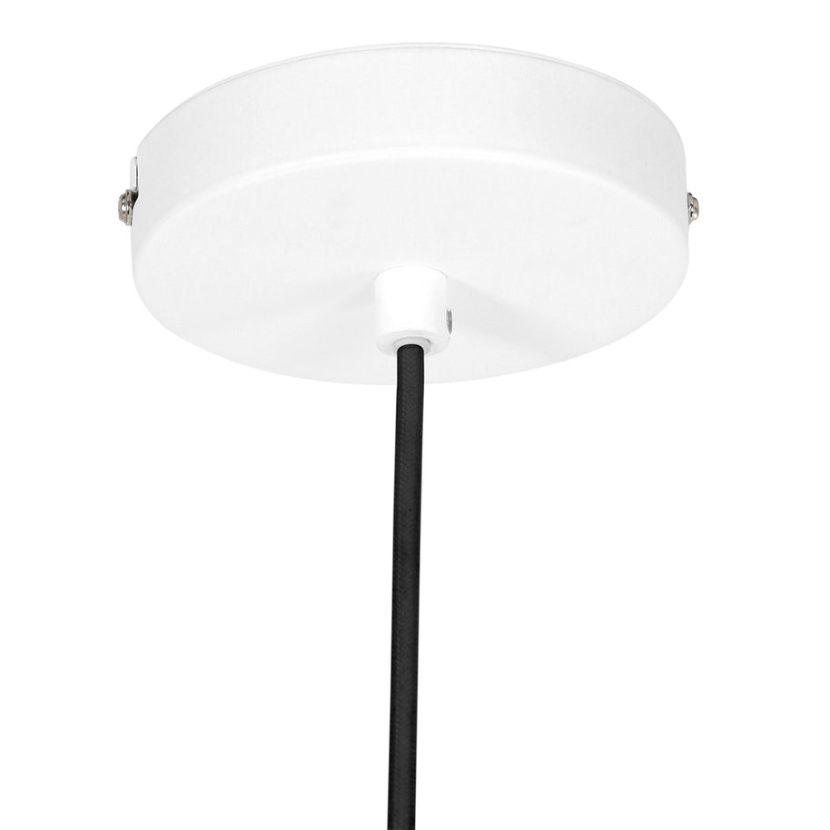 Hanglamp Krisip 2677W Wit met E27 fitting en stoffen snoer