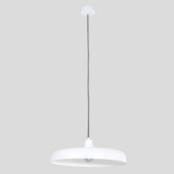 Hanglamp Krisip 2677W Wit met E27 fitting en stoffen snoer