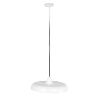 Hanglamp Krisip 2677W Wit met E27 fitting en stoffen snoer