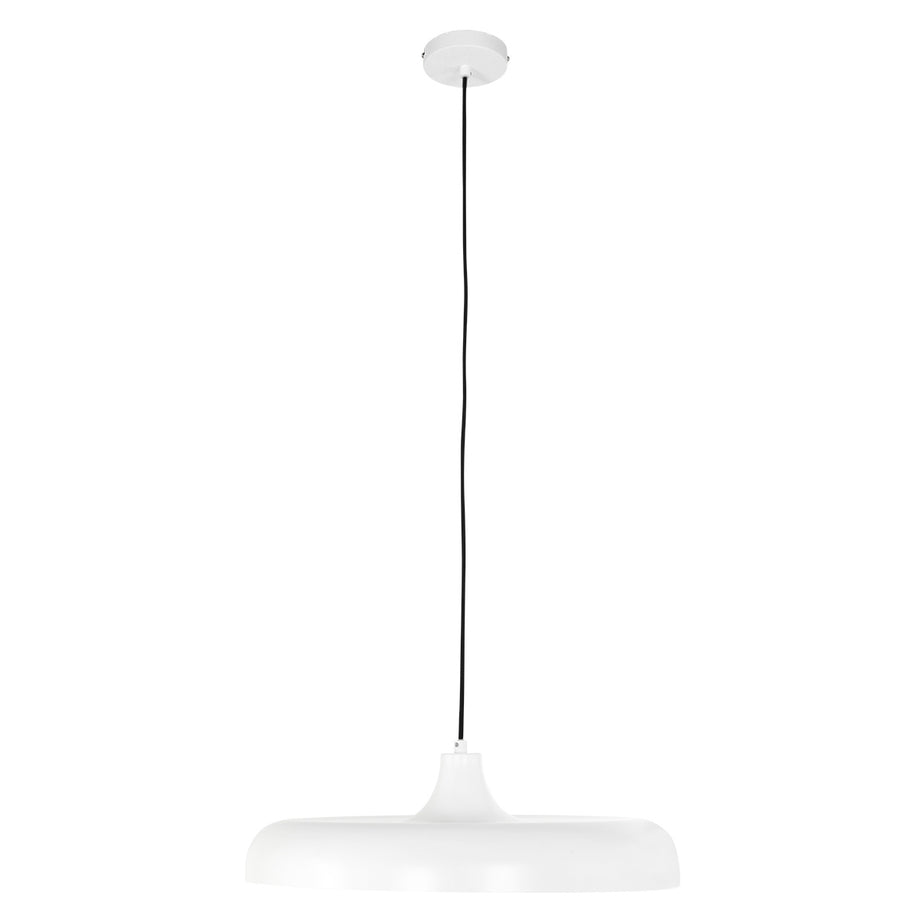 Hanglamp Krisip 2677W Wit met E27 fitting en stoffen snoer