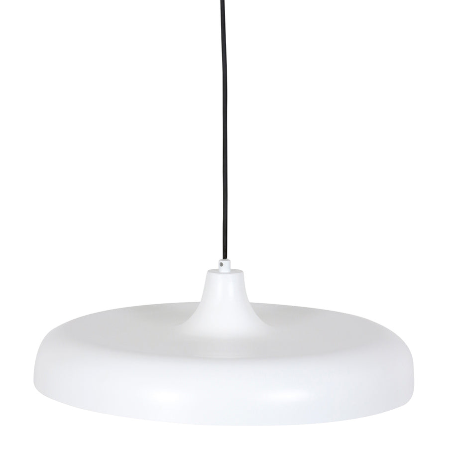 Hanglamp Krisip 2677W Wit met E27 fitting en stoffen snoer
