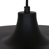 Hanglamp Krisip 2677ZW zwart met E27-fitting en stoffen snoer