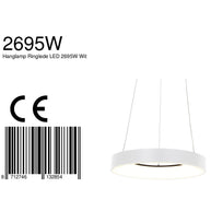 Hanglamp Ringlede 2695W wit rond 48 cm