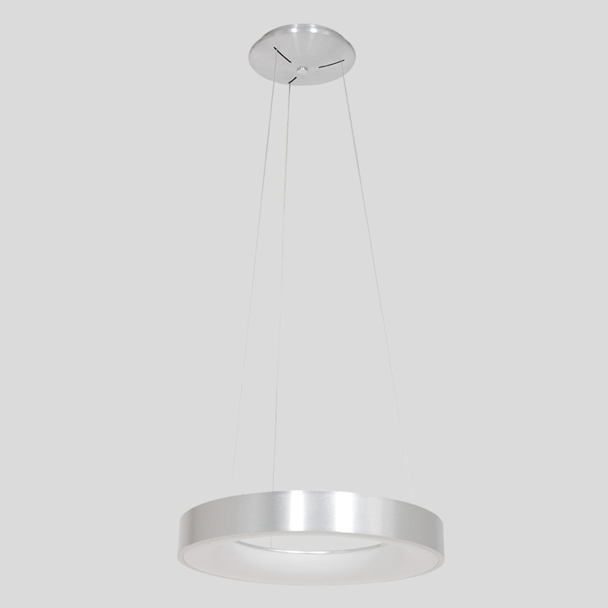 Hanglamp Ringlede 2695ZI Zilver rond 48cm