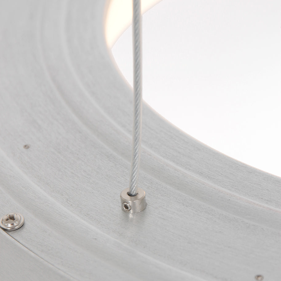 Hanglamp Ringlede 2695ZI Zilver rond 48cm
