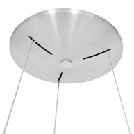 Hanglamp Ringlede 2695ZI Zilver rond 48cm