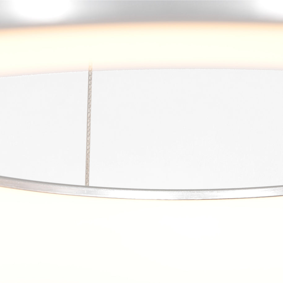 Hanglamp Ringlede 2695ZI Zilver rond 48cm