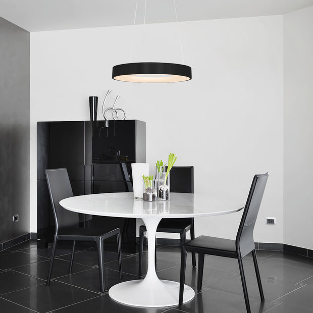 Hanglamp Ringlede 2695ZW Zwart rond 48 cm