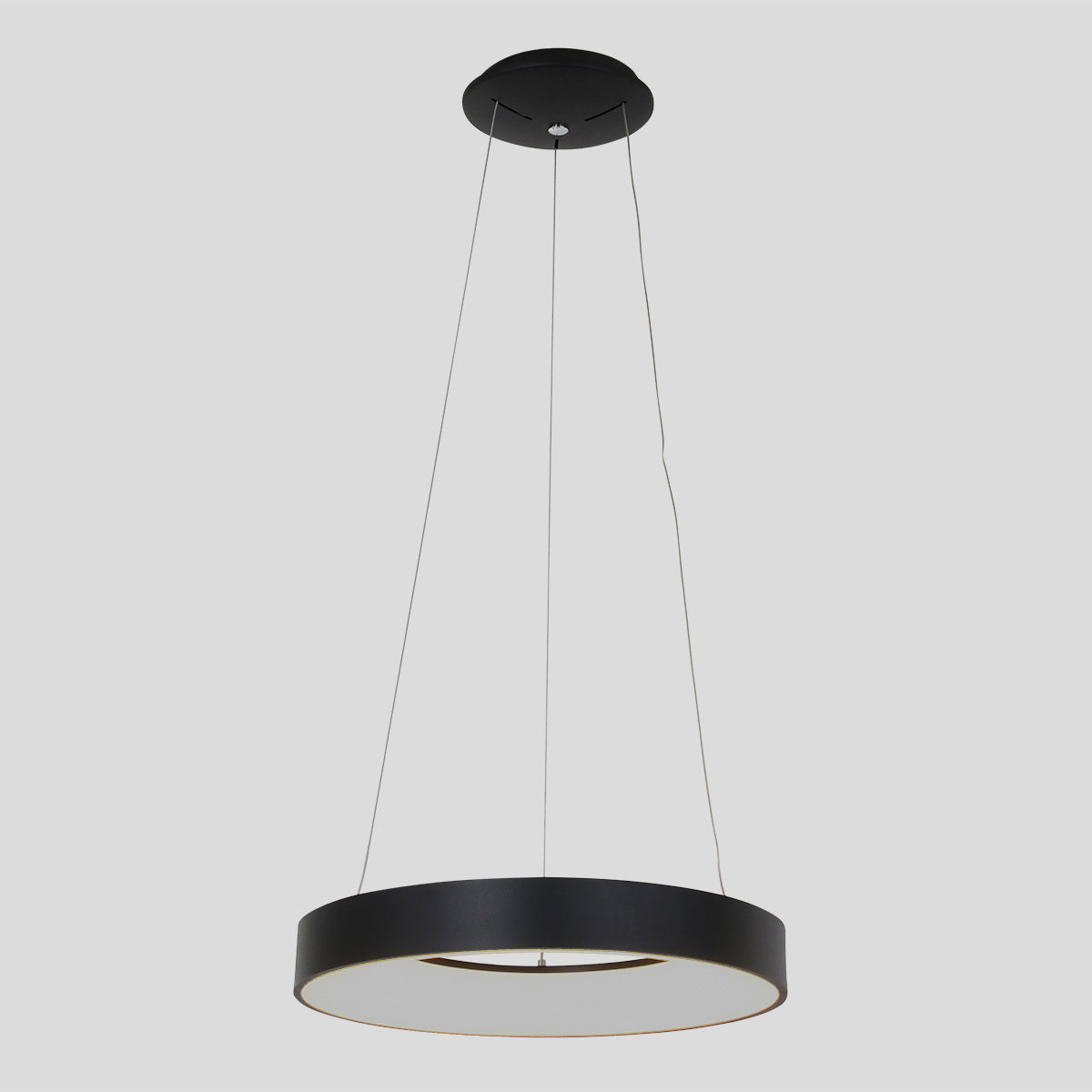 Hanglamp Ringlede 2695ZW Zwart rond 48 cm