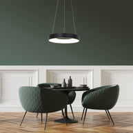 Hanglamp Ringlede 2695ZW Zwart rond 48 cm