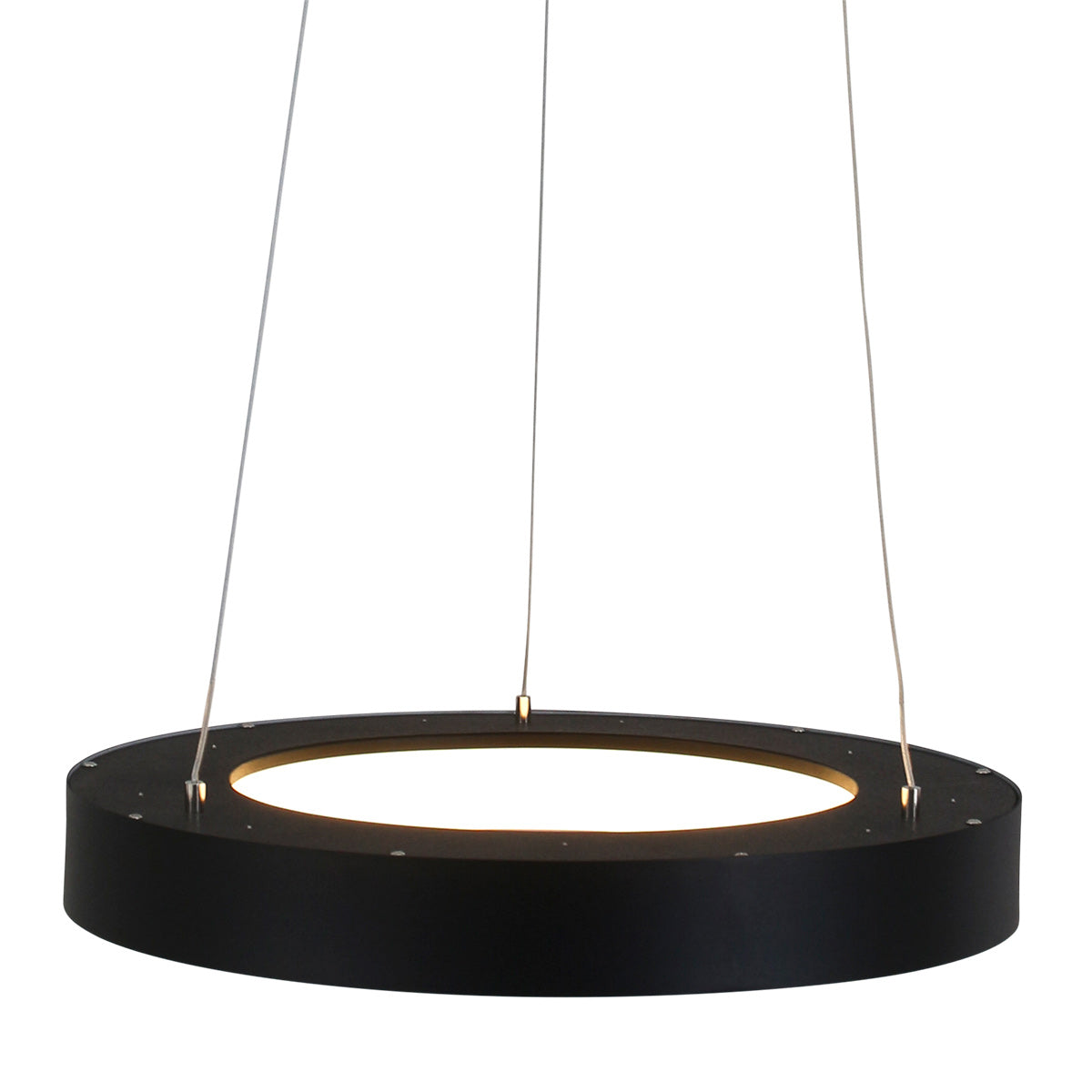 Hanglamp Ringlede 2695ZW Zwart rond 48 cm