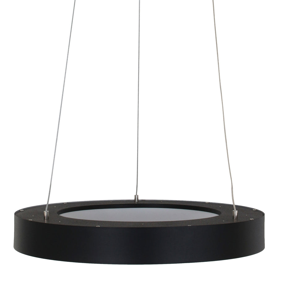 Hanglamp Ringlede 2695ZW Zwart rond 48 cm