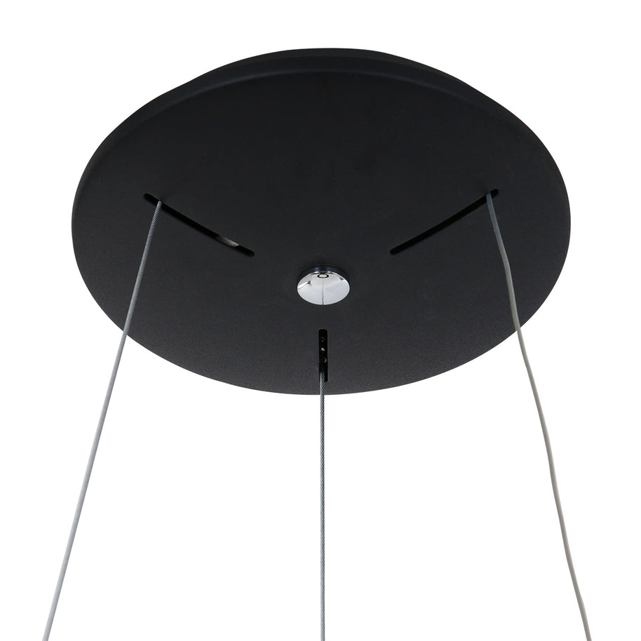 Hanglamp Ringlede 2695ZW Zwart rond 48 cm