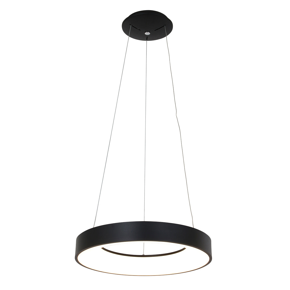 Hanglamp Ringlede 2695ZW Zwart rond 48 cm