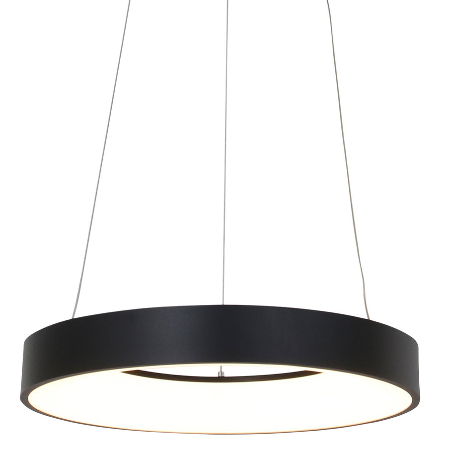 Hanglamp Ringlede 2695ZW Zwart rond 48 cm