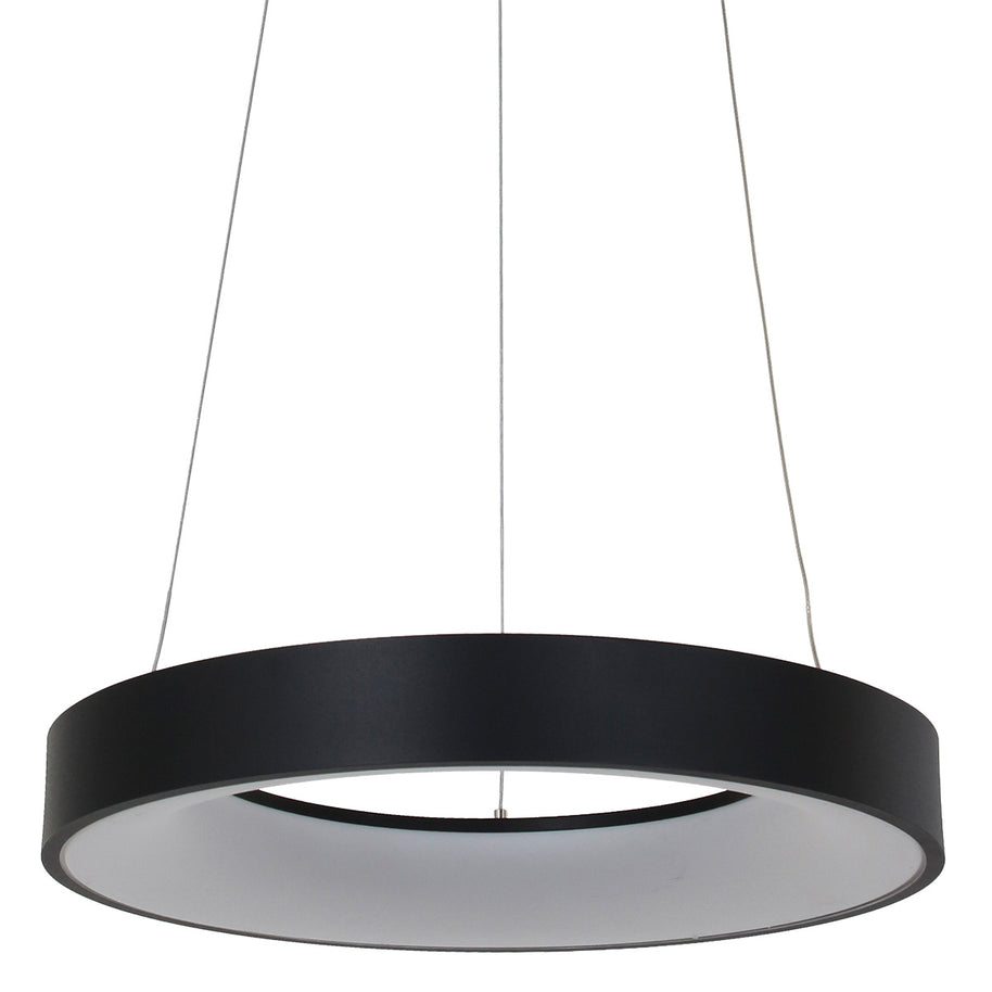 Hanglamp Ringlede 2695ZW Zwart rond 48 cm