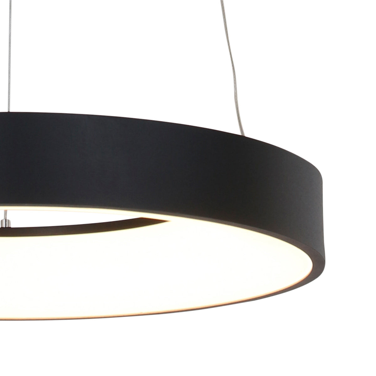 Hanglamp Ringlede 2695ZW Zwart rond 48 cm